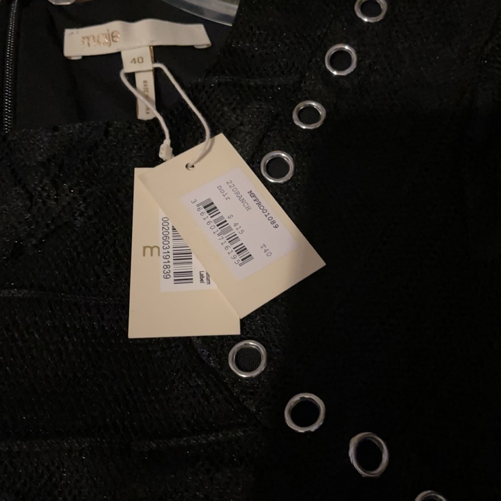 Beautiful retro sheik MAJE black dress for any occasion NWT - Picture 2 of 7